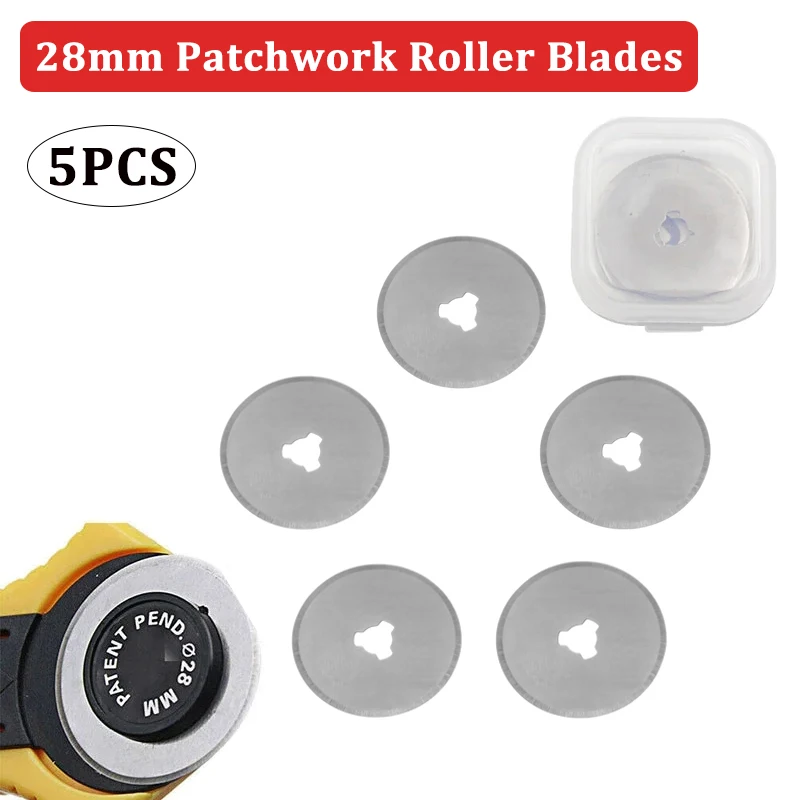 

28 мм лоскутное роликовое колесо, круглый нож, нож для резки ткани, нож для ремесленной ткани, роторный резак для кожаных тканей