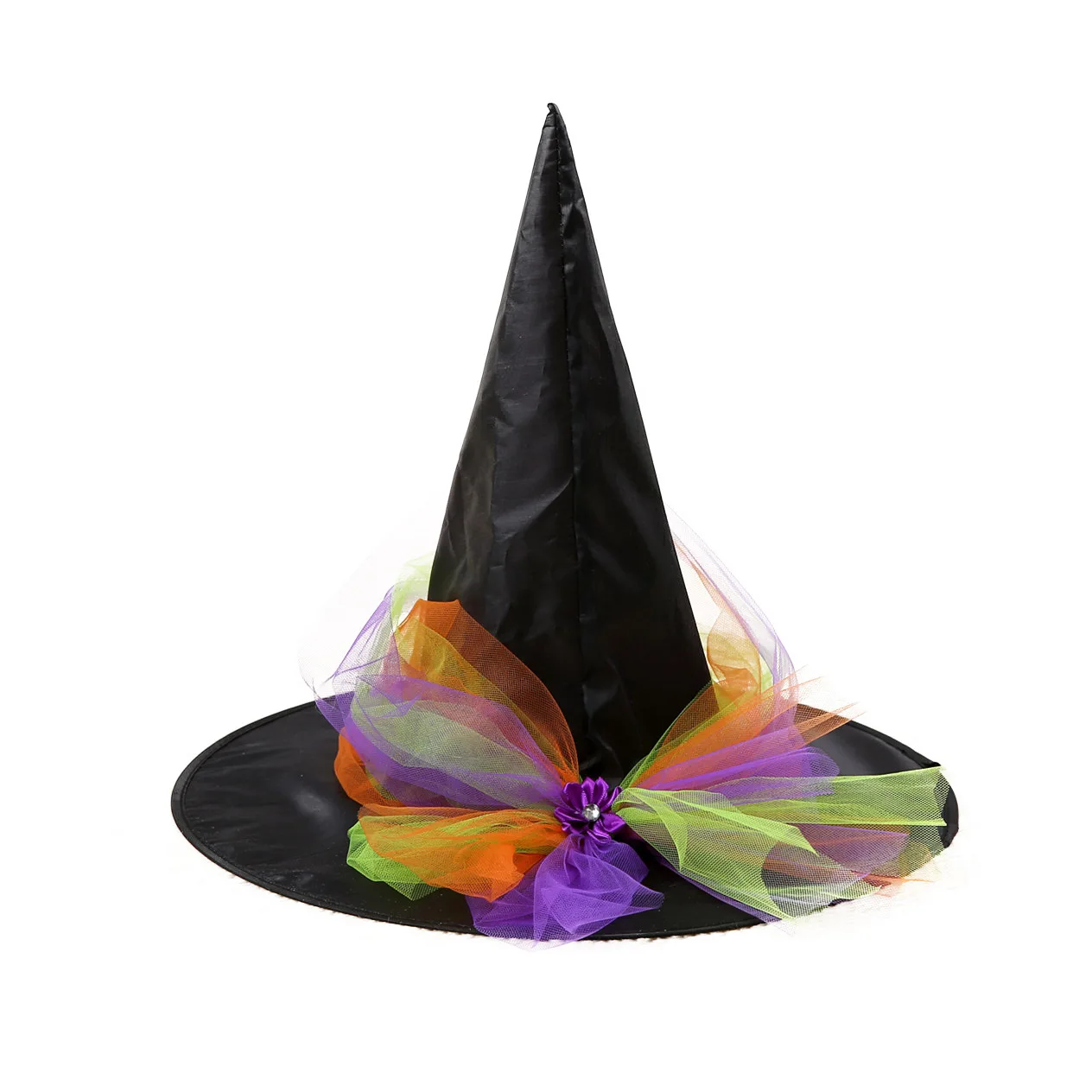 Jupe de Sorcière d'Halloween Imbibée de Chapeau pour Fille Adulte, Tutu en Maille, Accessoires de Costume de Cosplay, Tenues de Festival de Carnaval