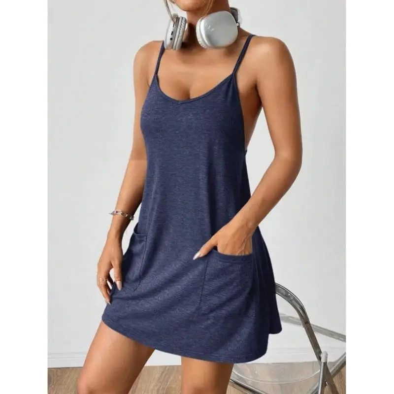 

Women's Summer Casual Color Double ket Svel Top E 84959 Sle Comfortable Breathable Faionable