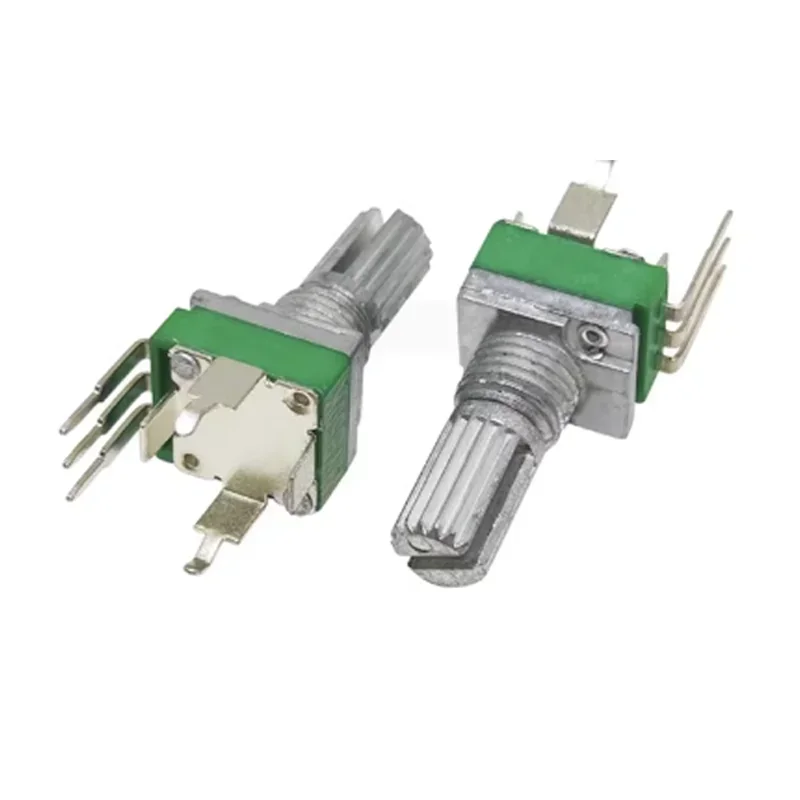 10 قطعة مقياس الجهد الدقيق العمودي وصلة واحدة عرقوب طول 15 مللي متر بدون تروس 3 دبوس B2K B5K B10K B20K B50K B100K B500K B1M