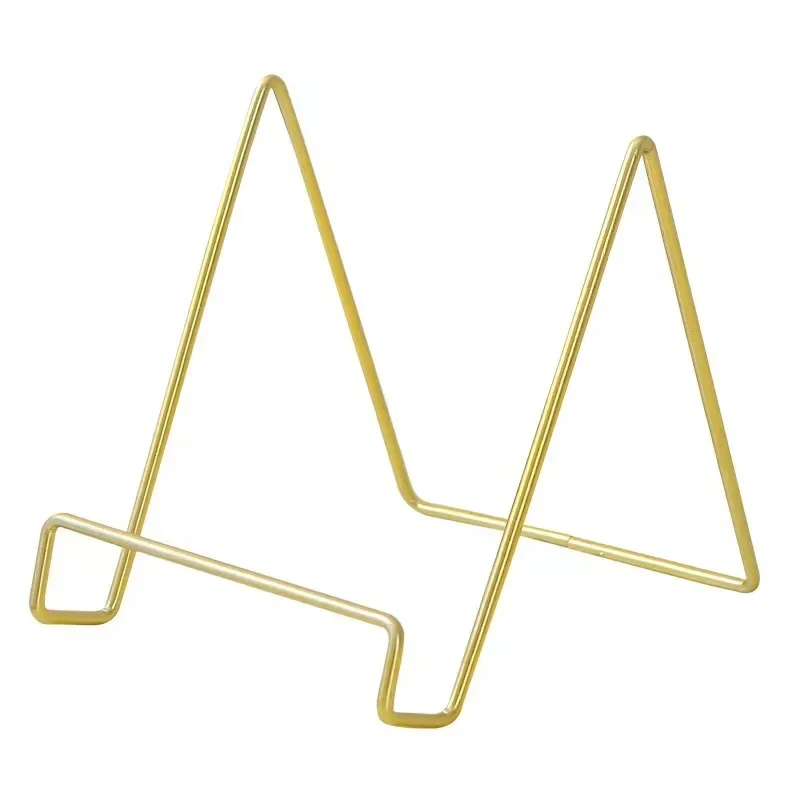 Rose Gold Picture Frame Stand Book Shelf Storage Rack Phone Stand Holder Cute Desk Accessories