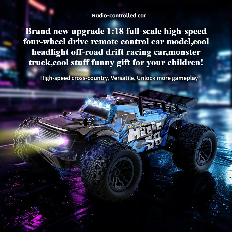 

Игрушечный автомобиль Cool Stuff, забавный подарок-1:18, высокоскоростной внедорожный радиоуправляемый грузовик, автомобиль с дистанционным управлением, Monster Truck, Kawaii Rc Cars, игрушки для детей