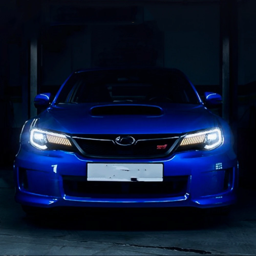 Car Styling Head Lamp Accessories For Subaru Impreza WRX 2008-2014 LED DRL Projector Lens Dynamic LED Headlight Assembly