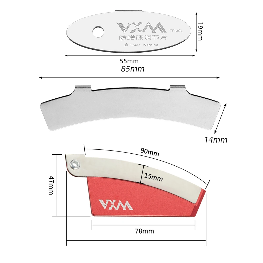 VXM Bicycle Disc Correction Wrench Stainless Steel Disc Brake Pad Repair Adjustment Tool Bike Plate