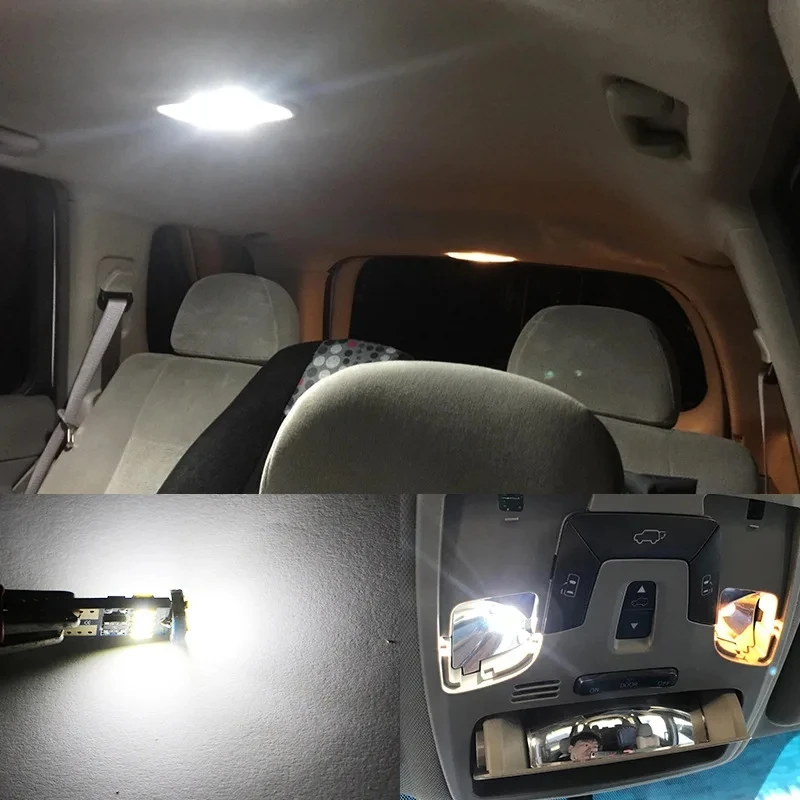 10Pcs T10 W5W 4014 15SMD LED Canbus High Power Car Clearance Wedge Side Light Interior Dome Reading Clearance Lamps 12V 6000K