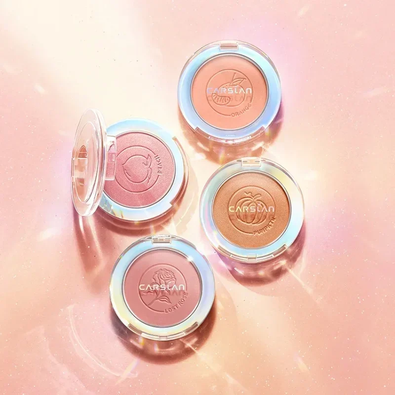 CARSLAN 6 Kolorów Olśniewająca Paleta Róż Nude Matowy Brokatowy Brokat Naturalny Rozświetlający Róż do Policzków Makijaż Kosmetyk
