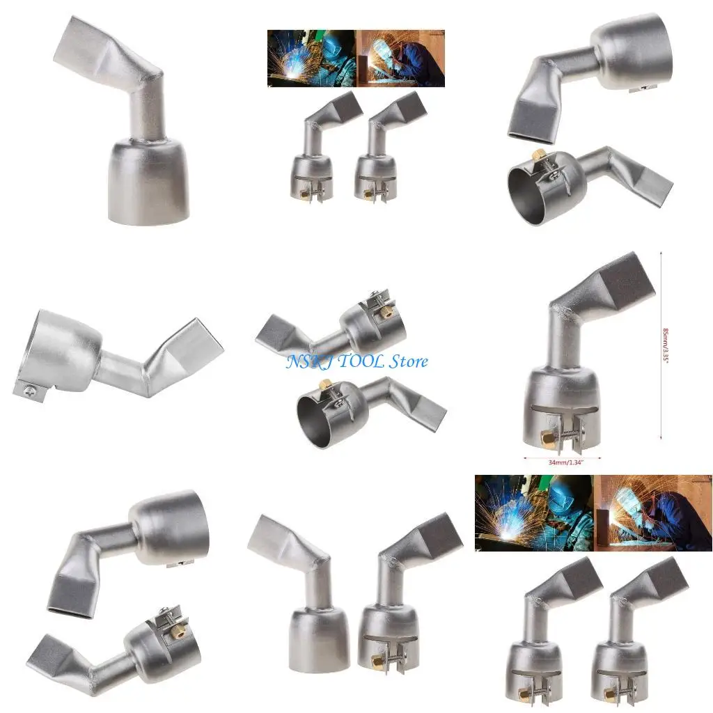 

L8RC Heat Nozzle Accessories Hot Air Welding Nozzle Stainless Steel High Strength Good Plasticity 20mm Nozzle Width