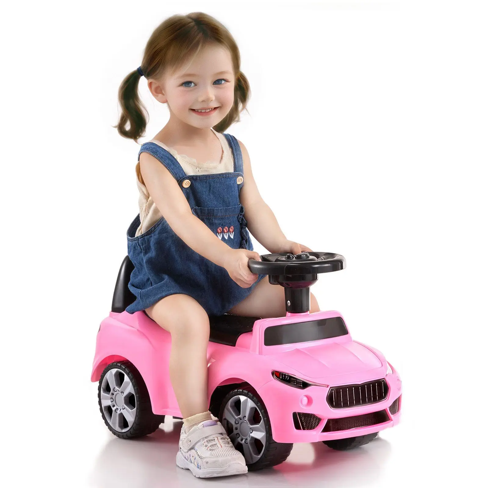 Com volante musical e armazenamento sob o assento VEVOR Ride On Push Car para crianças clássicas crianças viajam no carro de 1 a 3 anos, Ride Racer