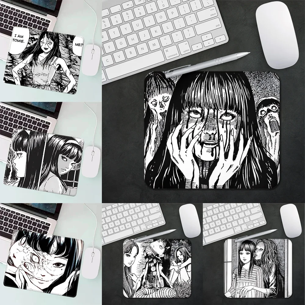 Junji Ito Tomie Kawakami Gaming Mouse Pad XS Small Mousepad For PC Gamer Desktop Decoration Office Mouse Mat Deskmat Rug