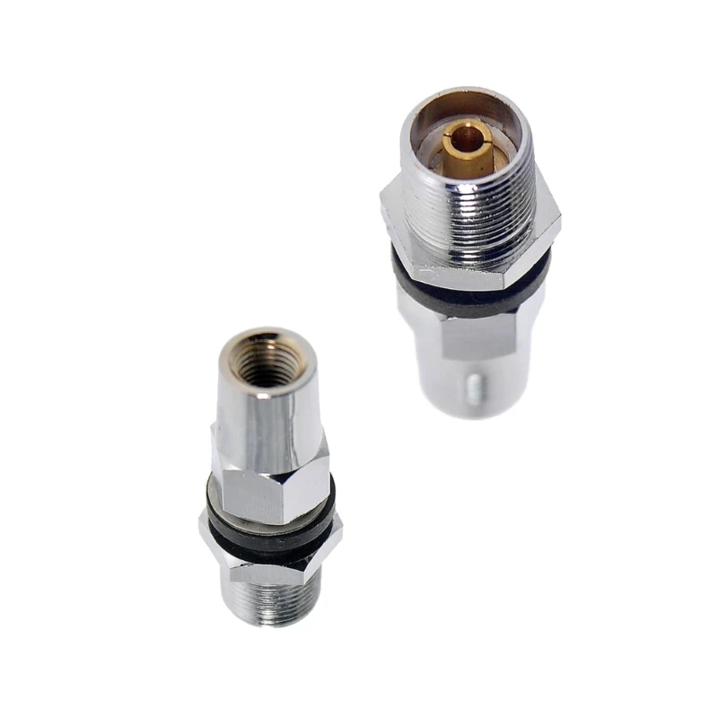 3/8 "x 24 Stud CB uchwyt na antenę do tak 239 Adapter pasuje do 1/2" otwór przez ciężki chromowany niklowany mosiądz do antena radiowa szynki CB — zdjęcie 5
