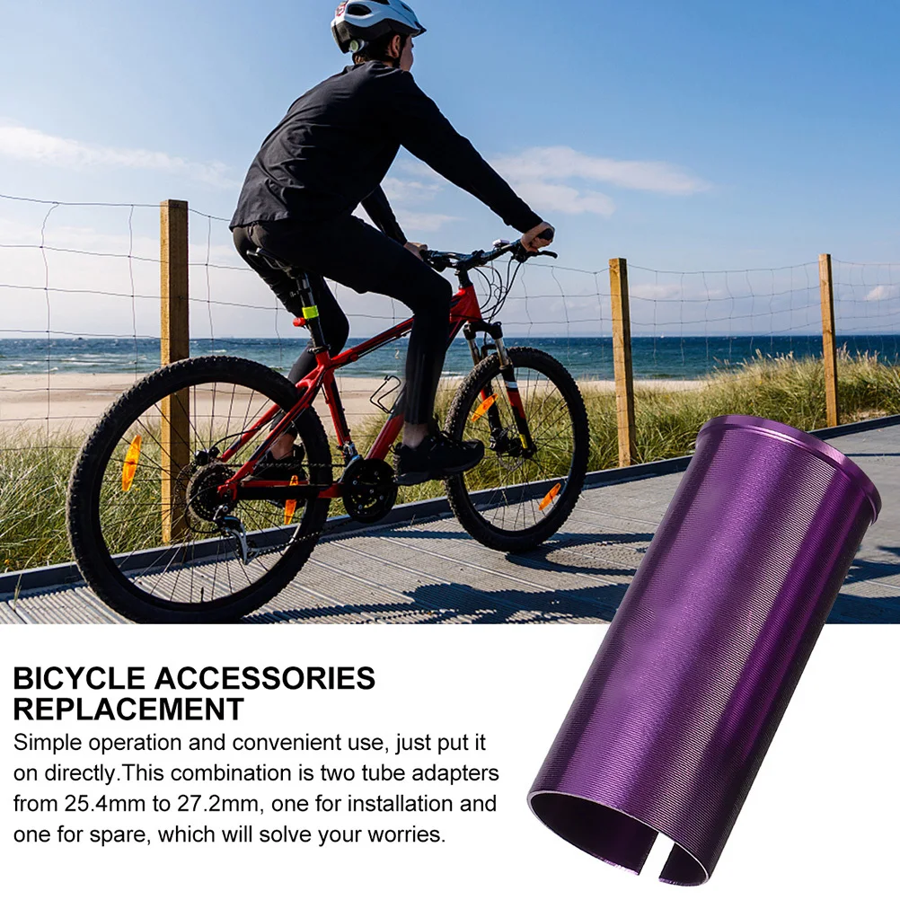 

Seatpost Adapter Bike Seat Post Tube Adapter Reducer Sleeve Aluminum Alloy 25.4 to 28.6mm for Road Bike Parts
