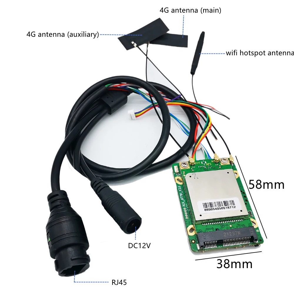 Wireless 4G +WIFI router moudle 2x LAN 2.4G wifi APN VPN IP Camera AP sim 4G AF791