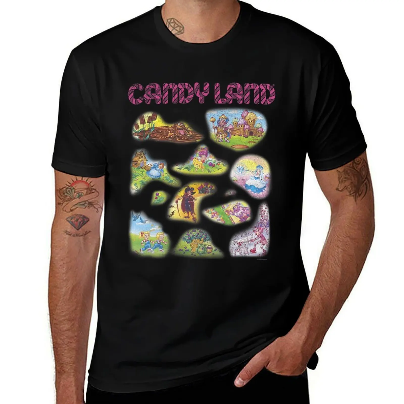

Candy Land Locations T-Shirt Running Gym Short Sleeve Sports Tee