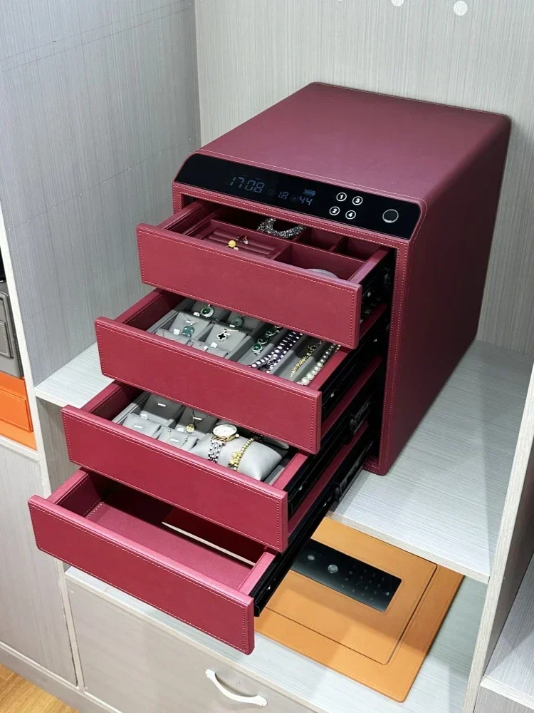 درج منزلي صغير ببصمة الإصبع وكلمة المرور آمن بأربع طبقات للذكاء المكتبي #1