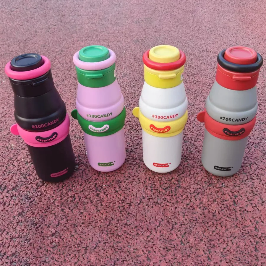 

New Ins-style stainless steel high-quality handheld sports thermos flask for outdoor use, keeps drinks hot or cold