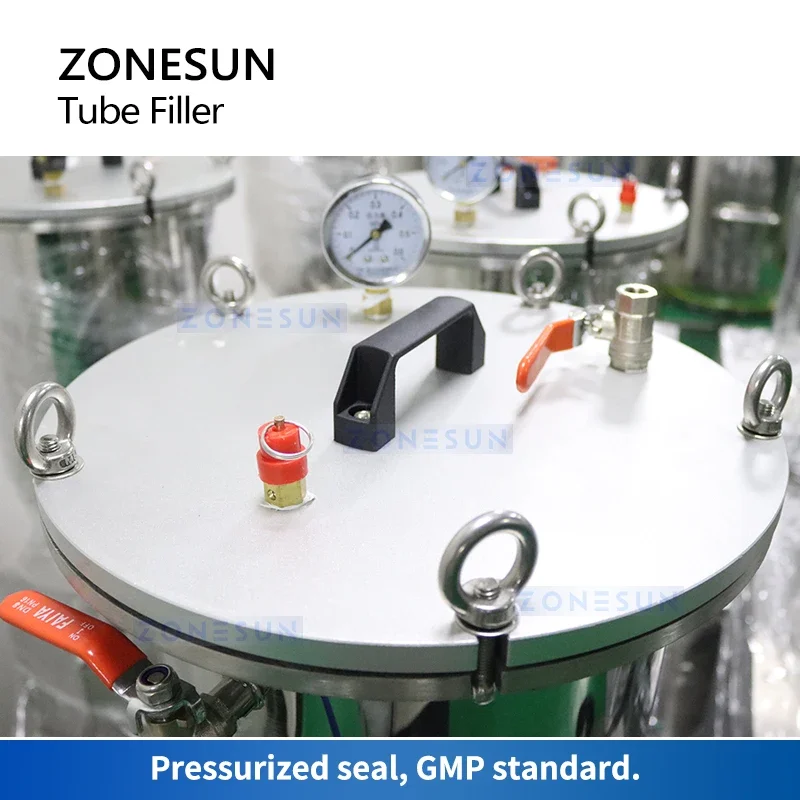 ZONESUN ZS-TF1 0.5-20ml Thick Liquid Filling Machine Custom Syringe Filler for Cosmetics Skin Booster Facial Essence Tubes