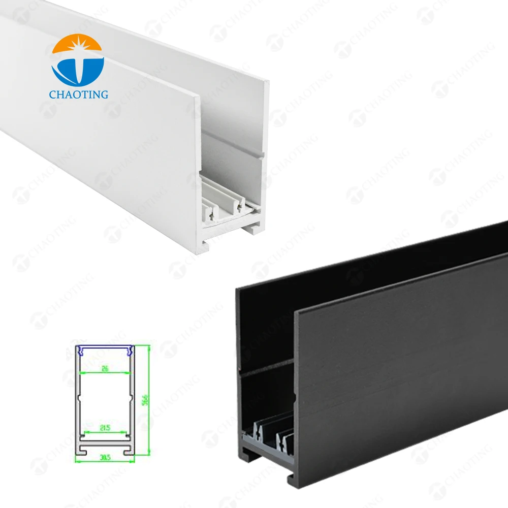 

Painted Wall Type Surface Aluminum 1 M Track Rail For Smart Cct Dimming Spotlight Floodlight Led Magnetic Rail Lighting Systems