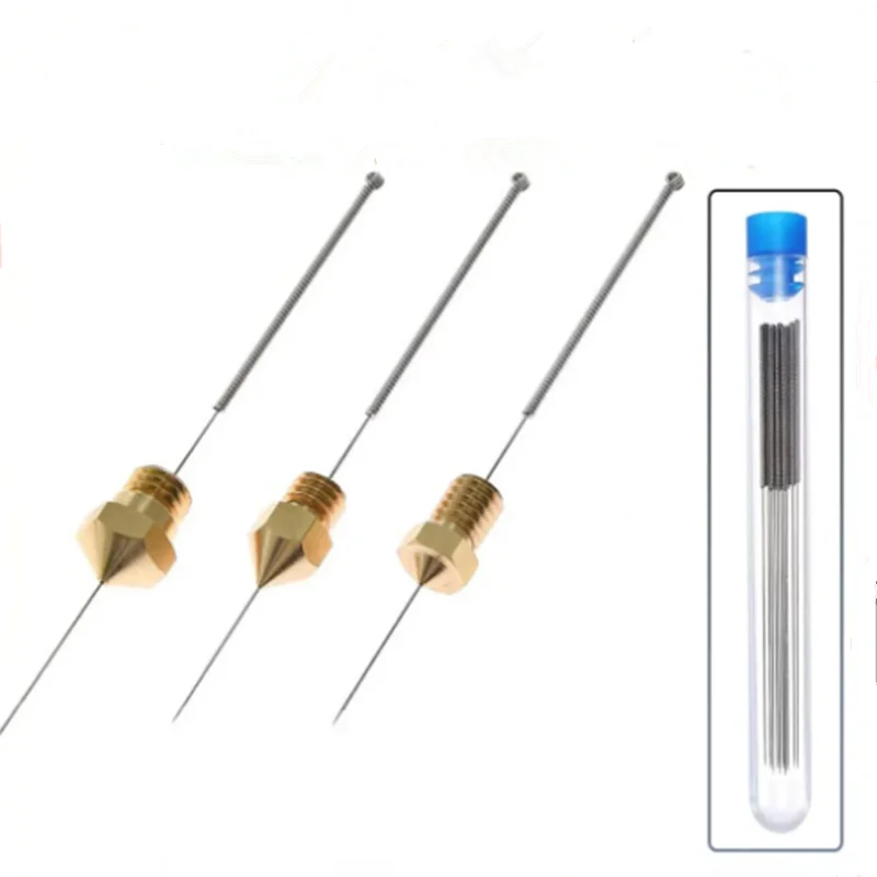 

3D Printer Nozzle Cleaning Kit 0.2/0.3/0.4/0.5/0.6/0.8/1.0mm Stainless Steel Nozzle Cleaning Needles 3D Printer Nozzle Cleaner