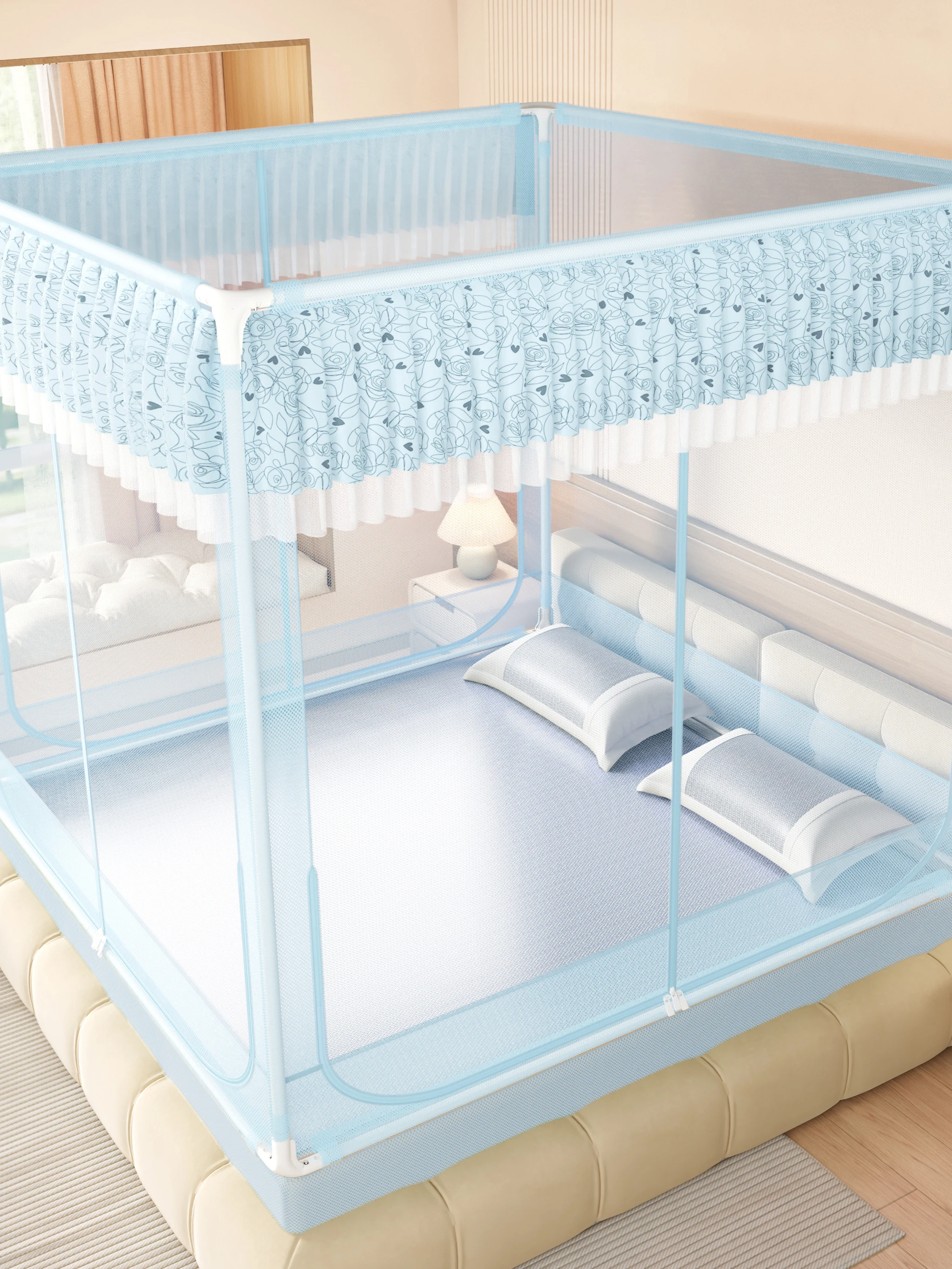 moustiquaire-de-lit-a-trois-portes-en-pu-epaissi-style-princesse-avec-cadre-en-fer-universelle-quatre-saisons-pour-usage-domestique