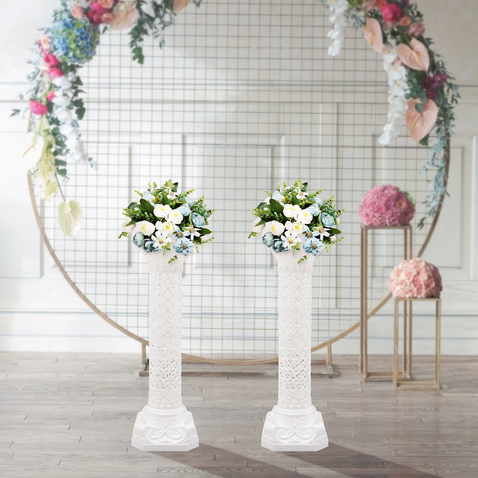 

Roman Column Wedding Decorations, Durable Plastic Sculpture
