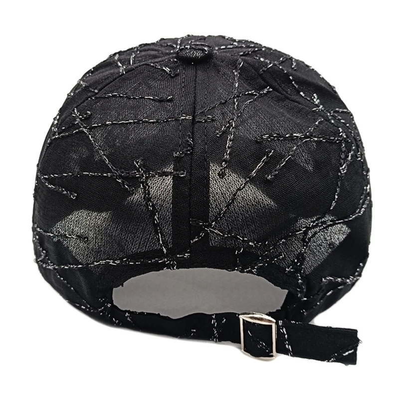 Cool Metal Badge Baseball Cap With Curved Brims Outdoor Hat Fashion Polyester Sun Hat For Summer Sun Shade Y166