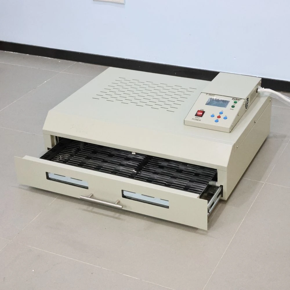 Máquina de soldadura selectiva PUHUI T-962C/soldadura de reflujo/equipo de soldadura PCB horno de reflujo SMT automático de soldadura
