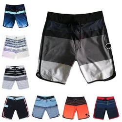 Plus Size Striped Waterproof Board Shorts Summer Shorts Men Swimwear Men Beach Shorts Men Bermuda Short Boardshorts With Label
