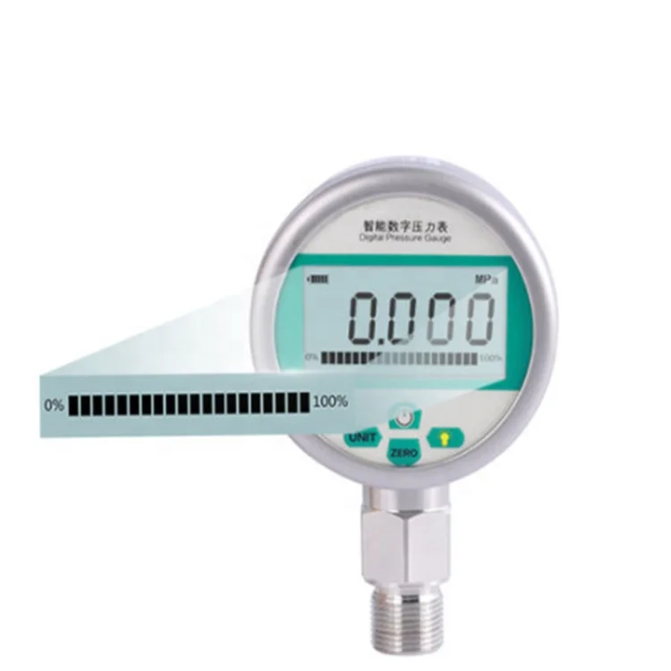 Digital Pressure Gauge Digital Digital Pressure Gauge 1/4 NPT Back Mounted Digit