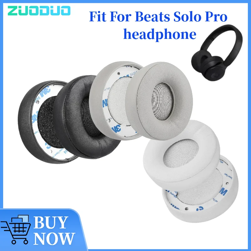 

ZUODUO Replacement Ear pads for Beats Solo Pro Headphones Ear Cushions Earpads headset Earmuff