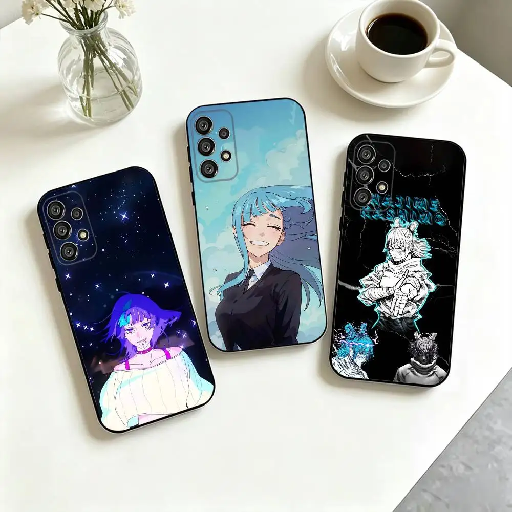 Hajime Kashimo Jujutsu Kaisen-S  Phone Case For Samsung S25,S24,S21,S22,S23,S30,Ultra,S20,Plus,Fe,Lite,Note,10,Black Cover