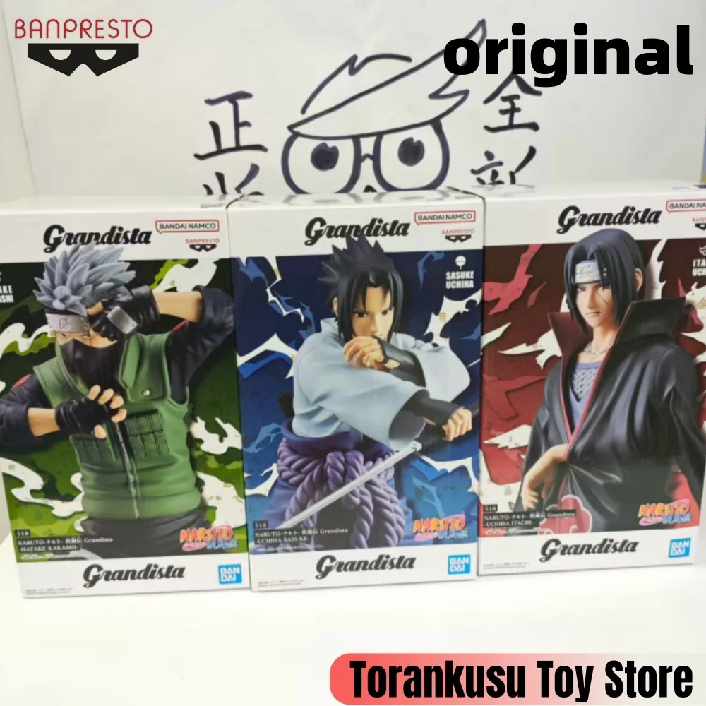 

Banpresto NARUTO Anime SASUKE & Itachi & Kakashi Action Figures Model Figurine Original Figuarts Birthday Decoration Toys