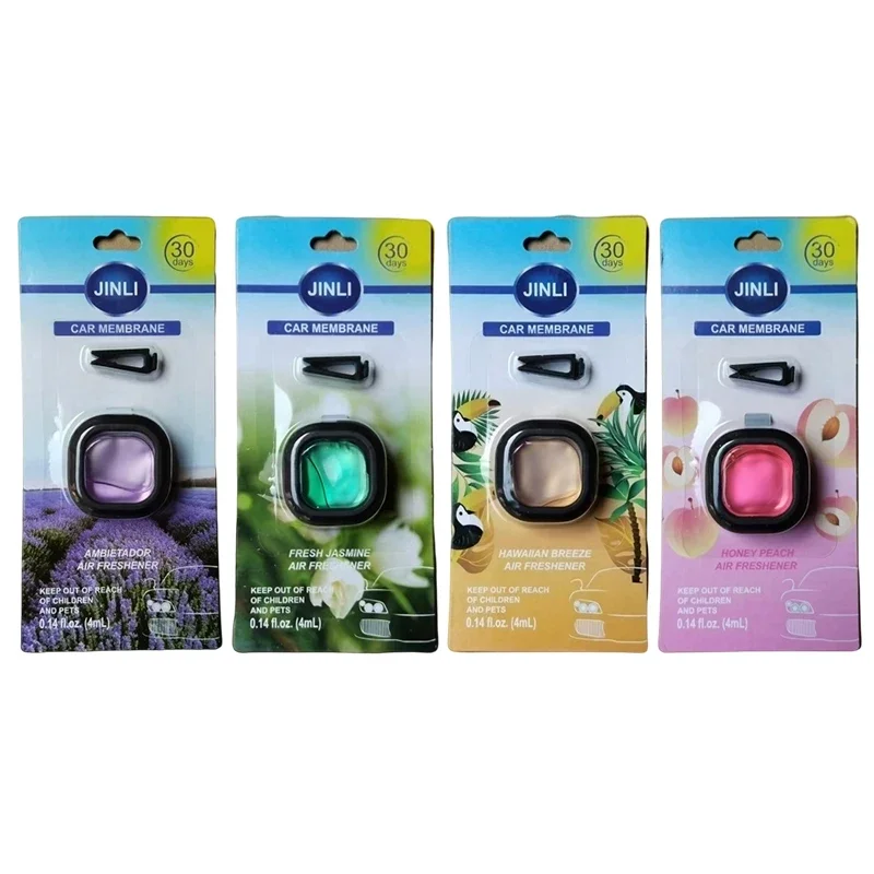 Langlebiger Auto-Lufterfrischer, Entlüftungsclip, ätherisches Öl, duftender Geruchsbeseitiger, 0,14 Unzen, alkoholfreier Duft für frischen Autogeruch