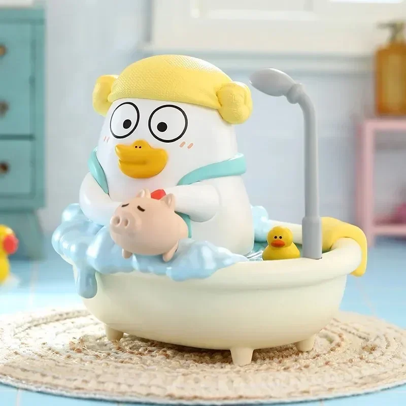 سلسلة الحياة الترفيهية من POPMART Duckyo صندوق أعمى ألعاب Kawaii أنيمي شخصية الحركة Caixa Caja مفاجأة صندوق غامض دمى الفتيات هدية