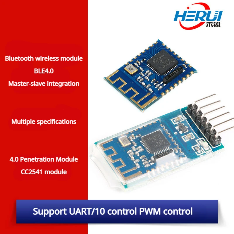 

Bluetooth 4.0 transparent transmission module CC2541 BLE module UART/PWM control is supported Master-slave integration