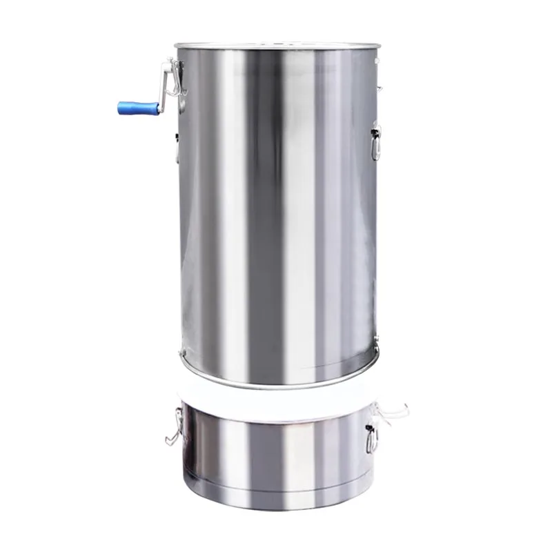 Thickened Honey Extractor 304 Stainless Steel Double-Layer Automatic Spleen Turning New Closed Gear Household Bee Raising Tool