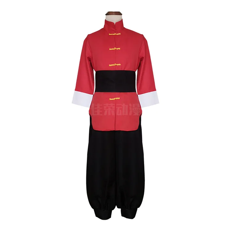 Anime Ranma 1/2 Tendou Akane Cosplay Costume Men Women Chinese Style Uniform For Halloween Carnival Party Suit Top+pants+belt