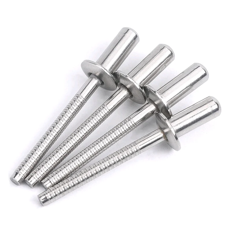 304 Stainless Steel Fastener Closed Round Head Waterproof Rivets Anti Corrosion Oxidation Blind Pull Rivet Riveting  M3.2-M6.4