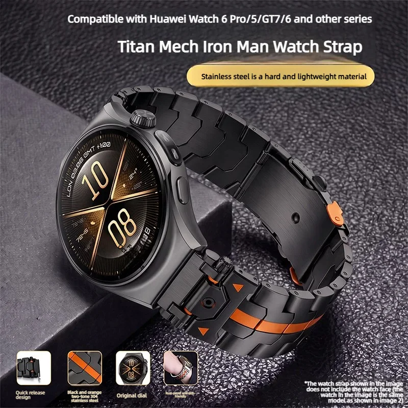 Metal watchband for Huawei watch GT7 Pro/GT6 Pro GT5 GT4 GT3 46mm Sport Strap For Huawei watch 6 Pro/5/4 22mm Correa Bracelet