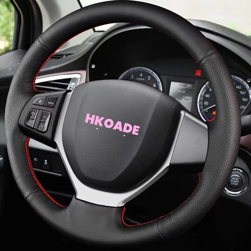 

S-CROSS SX4 Vitara 2013-2015 кожаная рулевая пленка из микрофибры автомобильные аксессуары оплетка автомобильный чехол на руль для Suzuki CELERIO