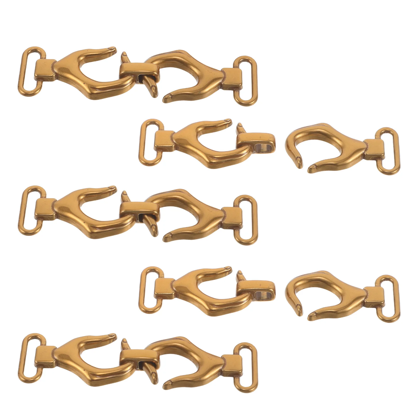 5 stuks taillegesp voor mannen vrouwen verstelbare metalen riemclip - veilige kleding taille spanner voor jeans broek jassen geen naai