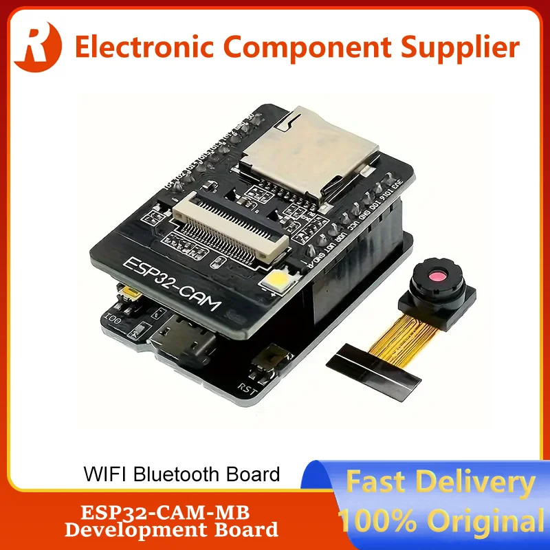 ESP32-CAM ESP32-CAM-MB CAM WiFi Development Board+Bluetooth OV2640 Camera Low-Power IOT/Smart Home Fast Delivery Brand New