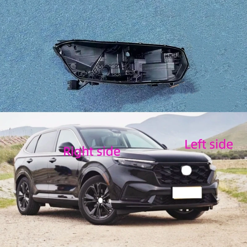

For HONDA CRV 2023 2024 Headlamp Base Headlight Rear Shell Replace Headlight House Black rear shell