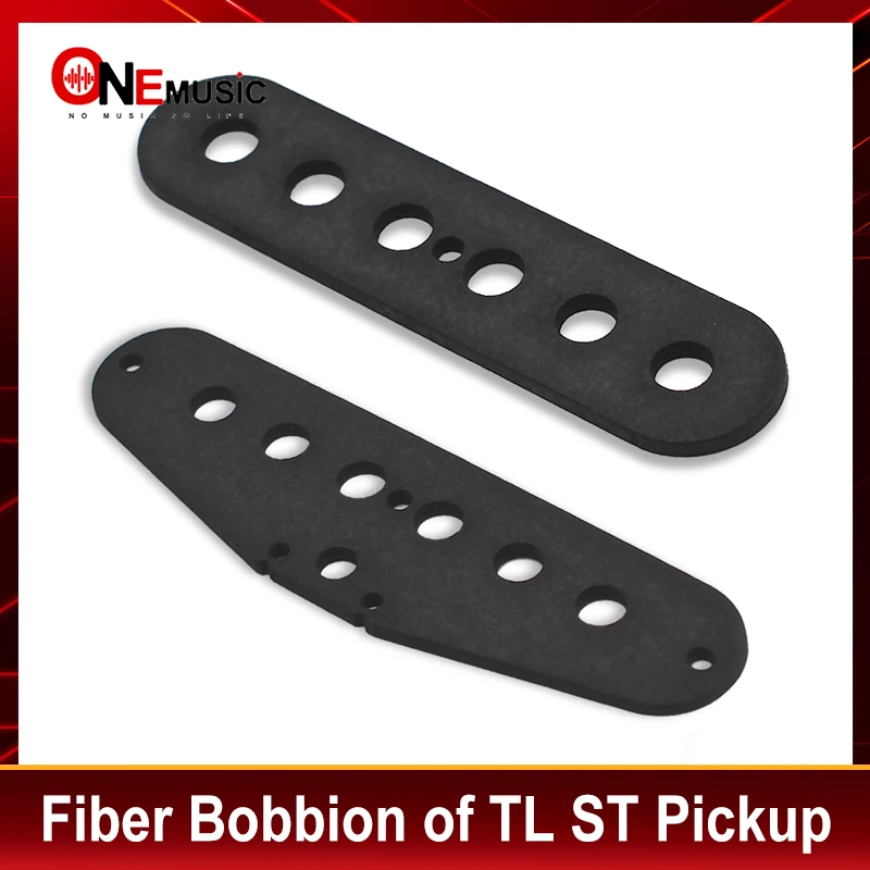 10 sets Fiber Bobbion of TL ST Pickup for Guitar DIY Kits for Single Coil Pickup Black