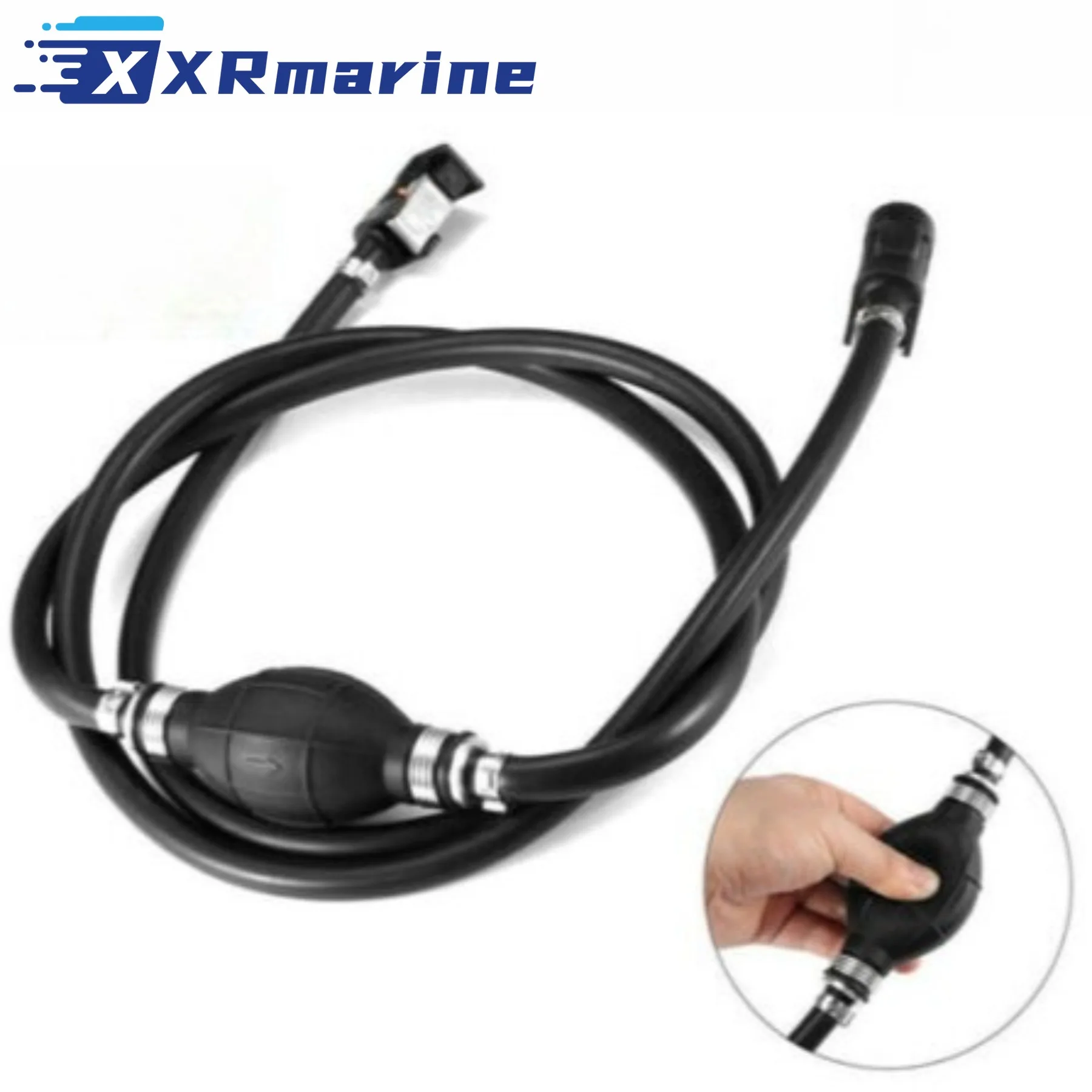 6YL-24306 5/16 " Outboard Boat Motor Fuel Line Hose with Primer Bulb and Connectors 6Y1-24306 for Yamaha image 6