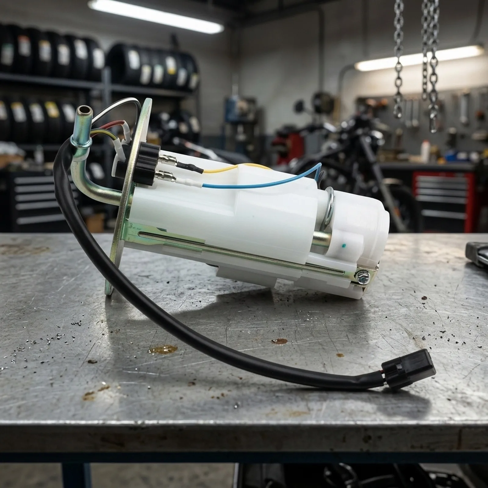 Car Fuel Pump 49040-0818 49040-0022 Oil Filter Plastic Metal White Black For Custom Accessories Tools