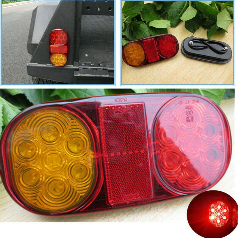 10-30V Car Truck Trailer Boat Waterproof LED Tail Light Stop Indicator Lamps Replacement Vehicle Accessories