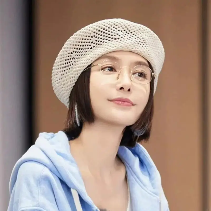 crochet-for-women-airy-cotton-blend-soft-french-hat-color-weave-outdoor-activities-y166