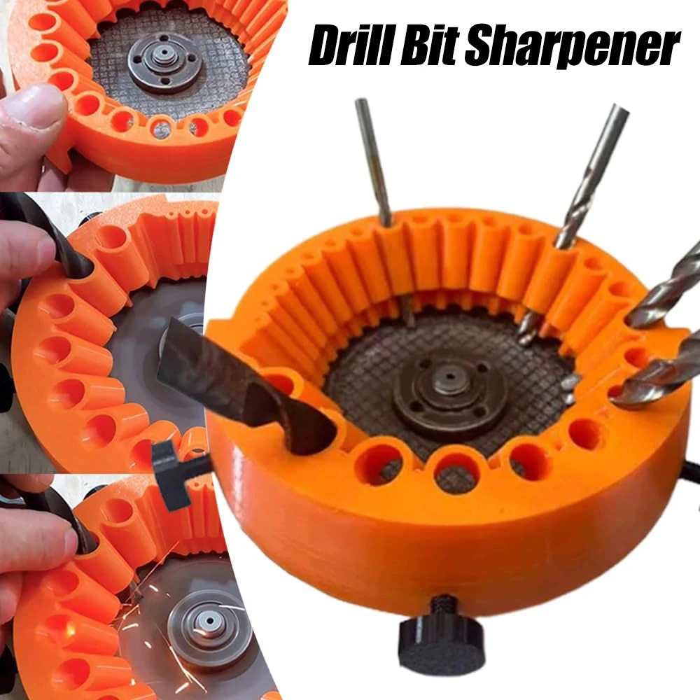 3D High-Performance Utility Tools Multipurpose Drill Bit Grinding Sharpener Polishing Grinding Tool Applicable Angle Grinder 1pc