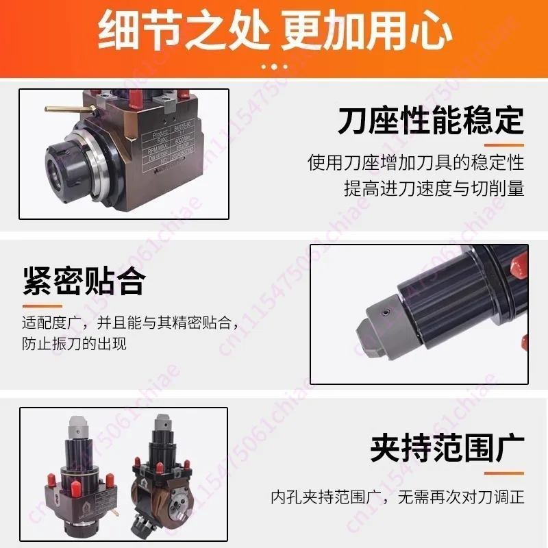 Lathe Power Tool Holder 0 Degree 90 Degree Turning and Milling Compound Power Head