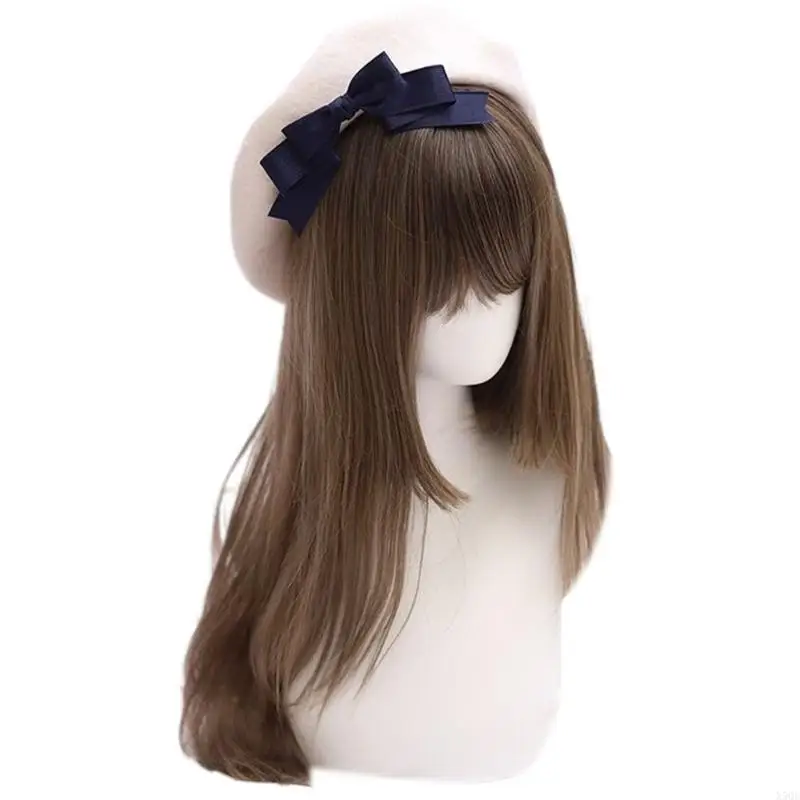 الفتيات امرأة الشريط Bowknot القبعات الفنان الرسام قبعة عادية الكبار قابل للتعديل قبعة الفرنسية للتخييم التسوق السفر